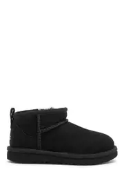 Ugg Kids Classic Ultra Mini Suede Ankle Boots (IT23-IT30) - Black - 10 Junior 10 JUNIOR