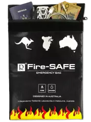 Fireproof Document Bag – Designed For AUS Bushfire Zones Fire-Retardant 1100°C