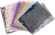 Tofficu Hollow Out Scrapbook Paper Sheets Diary Material Vellum Texture for Creative Decor
