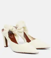 [Zimmermann] Zimmermann Twisted Towel 85 slingback sandals AU 5 white