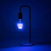 Neon Table Lamp 'F*ck' with Faux Marble Base 44.5 cm