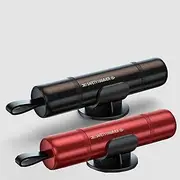 Seat Belt Cutter and Glass Breaker Car Escape Tool Spring Loaded Window Breaker Window Breaker Seatbelt Cutter Car Safety Tool Safe Hammer Glass Breaker Under Water (1*red+1*Black)