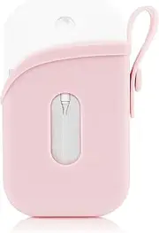 Linkidea Silicone Sanitizer Storage Case, Portable Travel Accessories Holder, Exact Size of Container Compatible with 1 FL OZ Touchland, Fashion Accessory with Belt Fits Daily Use (Pink)