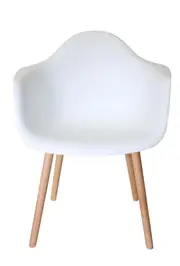 SK Designer Living Replica Eames DAW Hal Inspired Chair - Plastic & Natural