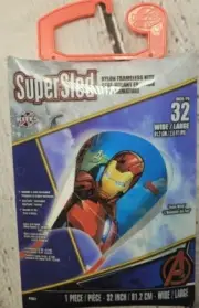 Marvel SuperSled IRON MAN Nylon Frameless Kite Handle & Line Included