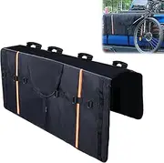Amooca Tailgate Pad for Mountain Bikes Pickup Truck Tailgate Protection Pad with 2 Tool Pockets 42'' Wide for 4 Bicycles
