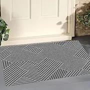 Door Mat Indoor Entrance,23.6''×35.4'',Dirt Resistant Indoor Door Mats for Entryway,Outdoor Door Mat,Non-Slip Rug for Entryway Indoor Outdoor,Doormat for Front Door,Back Door,Grey