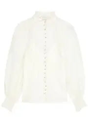 Zimmermann Natura Organza Blouse - Natural - 0 (UK 8 / S) 0 (UK 8 / S)