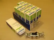 (10) NEW CIRCLE F IND 3331 BROWN SINGLE POLE NO-KLIK QUIET LIGHT SWITCH 15A 120V