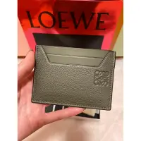 在飛比找蝦皮購物優惠-LOEWE 日本限定色 深卡其綠 名片夾 卡夾