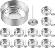 1 Set Aluminum Box Candle DIY Candle Containers Candle Cups Wick Holder Candle Making Jars Candle Jars Metal Tealight Holders Mini Candle Container Candle Empty Cup Tea Light Cups