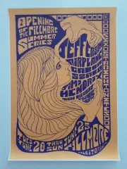 Jefferson Airplane + Jimi Hendrix +++ @ The Fillmore - Poster