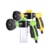 Washing Nozzle Plant Pet Hose 8Mode Garden Car Water Foam Sprayer Soap Dispenser