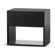 Lonny Oak Bedside Table - Black