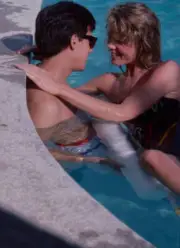 Robby Benson Martha Longley in the tv movie 'California Girls'- 1985 Old Photo 4