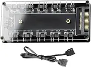 Generico Computer Fan Hub, ARGB PC Case, LED Light Controller, 10-in-1 Hub, Game Chassis Light Controller, PC Controller Hub, ARGB LED Controller, RGB Light Controller For PC, Game Computer