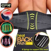 Medical Lumbar Support Lower Waist Back Belt Brace Pain Relief For Men Women OBS