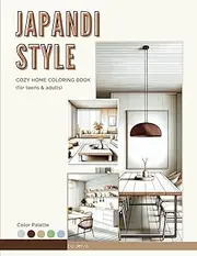 Japandi Style Cozy Home Coloring Book
