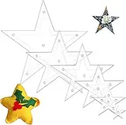 Acrylic Star Quilt Template | Crafts Template Hand Quilting Star Embroidery Sewing Stencils - Exquisite Patchwork Quilt Supplies Decorative Five Pointed Star Quilt Stencil for Scrapbooking