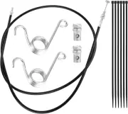 75 Inch Go Kart Throttle Cable Kit, Go Cart Brake Wire with Cable End Stops Brak