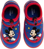 [Disney] Mickey Mouse Boys Water shoes - pool aqua socks for kids- Sandals bungee waterproof beach slides sport character summer slip-on quick dry (toddler/little kid)