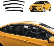 OAD4X4 Weathershields Compatible with Hyundai Accent RB Series Sedan 2011-2019, Weather Shields Window Visors Wind Deflectors Sun Rain Guard 4PCS Set