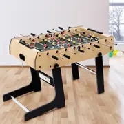 4FT Game Table Soccer Foosball Football Home Family Party Gift Playroom Foldable