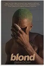 Frank Ocean Poster Blond Album Cover Minimalist Poster Canvas Painting Wall Art Picture Home Decor Print For Bedroom Living Room Dorm Study Bar Office 12x18inch(30x45cm)