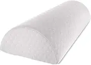 Premium Memory Foam Half Moon Pillow - Leg Pillows for Sleeping - Knee Pillow for Side Sleepers,Sleeping Pain, Hip Pain Relief for Side Sleepers 1Pcs