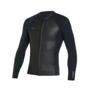 Oneill 2MM Hyperfreak Wetsuit Jacket Mens in Black - Size -