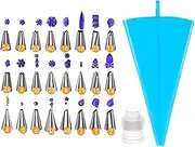 26Pack Piping Bags and Nozzles, Reusable High-Quality Cake Decorating Kit, Piping Bag, Suitable for Decorative Cakes and Cupcakes