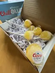 Coors Light Lollipops CHILLOLLIPOP Chill Beer Flavored No Alcohol Box of 6