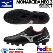 Mizuno Soccer Cleats MONARCIDA NEO 3 SELECT P1GA2425 01 Black/White WIDE 2024