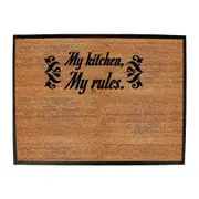 My Kitchen My Rules - Funny Novelty Doormat Man Cave Floor mat