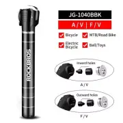 ROCKBROS Bicycle Pump Portable Mini One-way Presta&Schrader Dual Bike Pump Black
