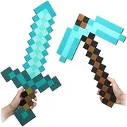 ThinkGeek Minecraft Foam Sword & Pickaxe Combo Set of 2
