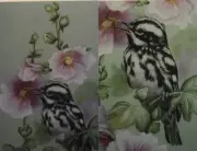 2007 Tole Painting Pattern Packet: Black & White Warbler by Karen Hubbard