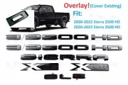 Overlay Gloss black X31 Off Road Sierra 2500HD3500HD SLE Emblem 2020-2022 Sierra