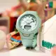 【CASIO 卡西歐】Baby-G 藍牙 計步雙顯運動手錶-綠(BSA-B100CS-3A)