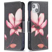 Pattern Printing Wallet Phone Case for iPhone 15 ,Stand PU Leather +TPU Phone Cover
