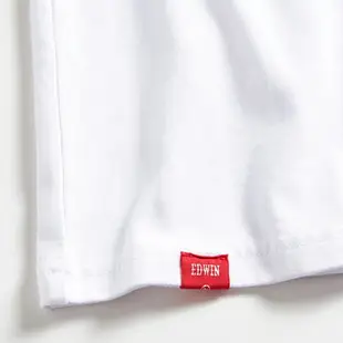網路獨家款↘EDWIN EDWIN影子短袖T恤-男女款 白色 #503生日慶