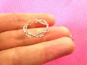 Molecule DNA sterling silver toe rings