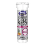 NOW FOODS Effer-Hydrate Effervescent Orange Tropical Punch - 10 Tablets, Energy