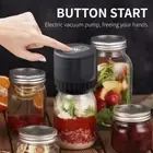 Mason Jar Vacuum Sealer Electric Cordless Canning Vacuum Sealer Home + 10 Lids