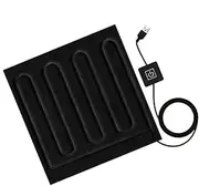 USB Heating Pad - Three Timing Modes Travel Heating Pad Electric Heating Blanket,Lightweight Heated Car Blanket USB Electric Blanket for Bedding Cushions Foot Pad