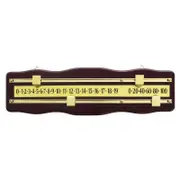 Formula Sports Snooker Billiard Scoreboard - Mahogany & Brass