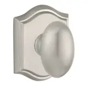 Baldwin Ellipse Non-Turning One-Sided Dummy Door Knob with Arch Rose HDELLTAR150