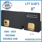 Toyota Tacoma Double Cab 2007 8" L7T Dual Sub Box Subwoofer Enclosure