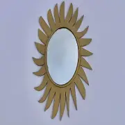 Dollhouse Miniature decorative Mirror Sunburst oval 1:12 Scale Home Decor