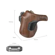 SmallRig Rotating Left-Side Wooden Handle with NATO Clamp 5161